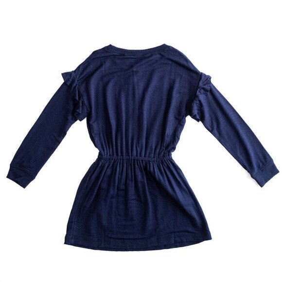 Polo Ralph Lauren Ruffled Navy Blue Polo Embroidery Girls Dress $49 Sz 3T 4T NWT - Picture 4 of 8